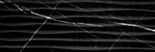 Плитка настенная LB Ceramics рельеф Миланезе дизайн неро волна 1064-0166 черная 20х60