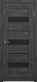 Дверь Albero Альянс Бостон черное дерево черное стекло