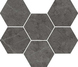 Мозаика Italon Сharme Evo Antracite Hexagon 25*29