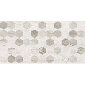 Плитка настенная Golden Tile 300х600 MARMO MILANO Nexagon светло/серый 8МG151