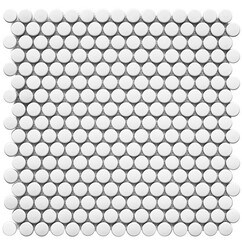 Мозаика Starmosaic Penny Round White Matt 315х309