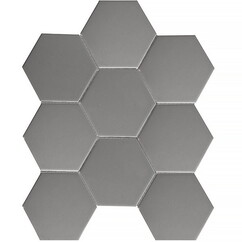 Мозаика Starmosaic Hexagon big Grey Matt 256х295