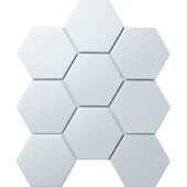 Мозаика Starmosaic Hexagon big White Matt 256х295