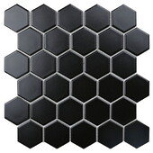 Мозаика Starmosaic Hexagon small Black Matt 265х278
