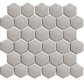 Мозаика Starmosaic Hexagon small Grey Glossy 265х278