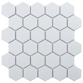 Мозаика Starmosaic Hexagon small White Matt 265х278