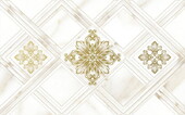 Настенный декор Global Tile 10300000203 Calacatta Gold белый 40*25