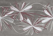 Декор Azori 20,1*50,5 Sonnet Grey Flower