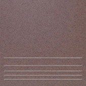 Уральский гранит  У110 ступени коричнево-розовый 300х300мм матовый